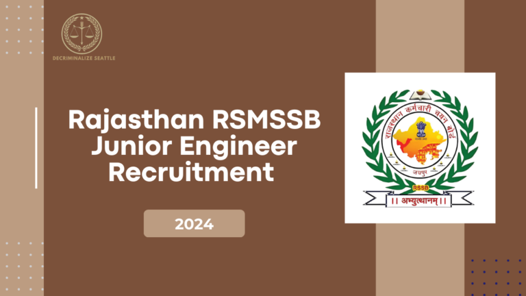 Rajasthan RSMSSB Junior Engineer (JEN) Recruitment 2024: Comprehensive Guide to Apply for 1,111 Posts